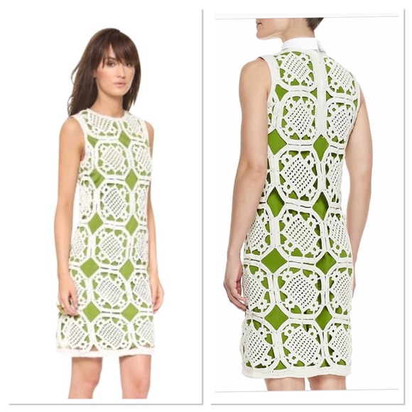 Tory Burch Dresses & Skirts - Tory Burch Lexi Crochet Cotton Sheath Dress Runway